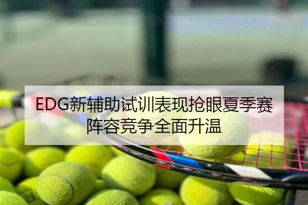 EDG新辅助试训表现抢眼夏季赛阵容竞争全面升温